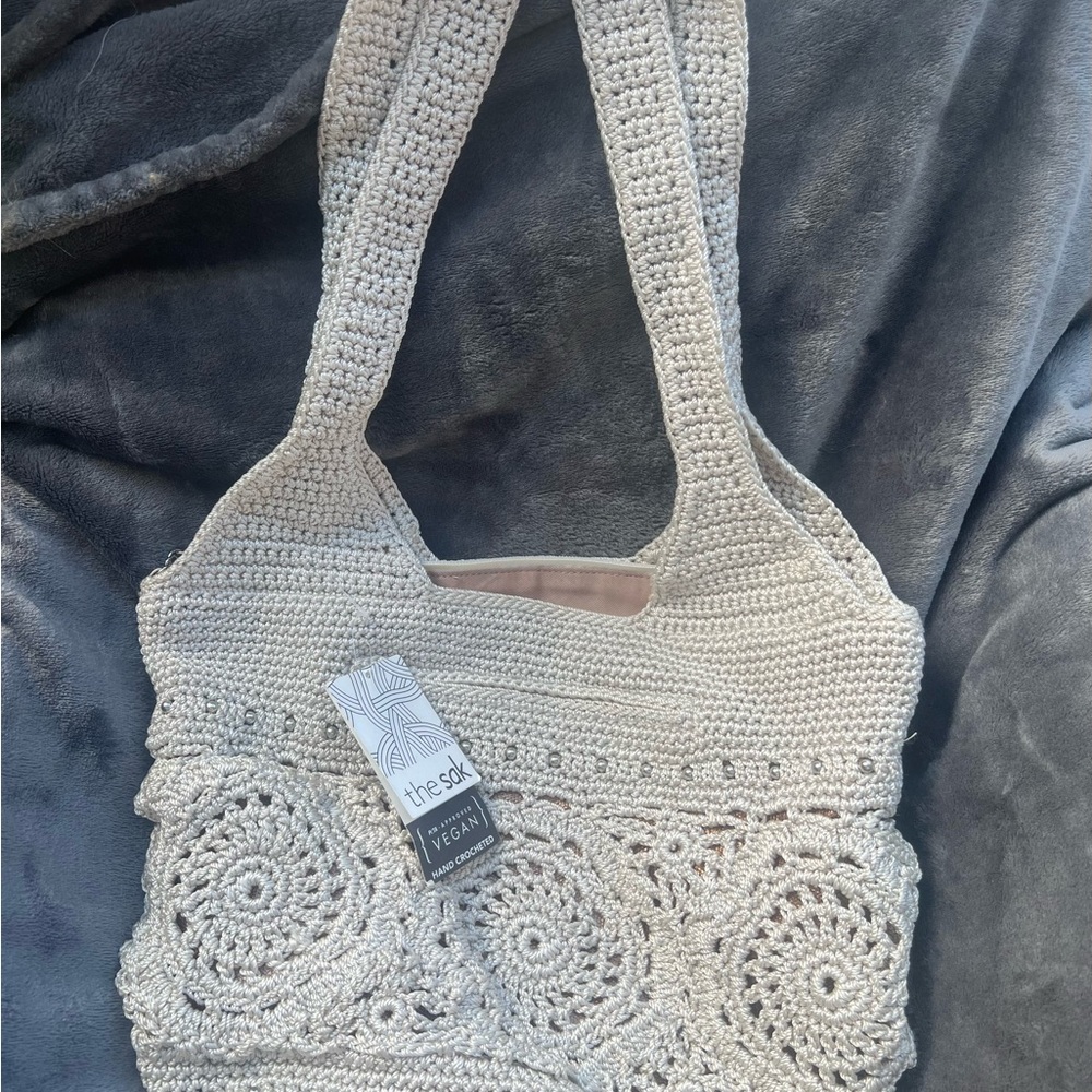 The Sak Vegan Crochet Tote Bag - Cream